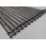 Weave 201 Stainless Steel Chain Mesh Conveyor Belt Blanching Vegetables for sale