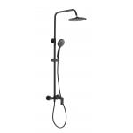 Slide Bar Wall Mounted bath Shower Column Set Rain Shower Head 3 Functions for sale