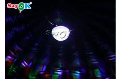 China Best Inflatable Tent 5x4x3.8mH Inflatable Disco Dome Bouncy Castle With Magic Lights supplier