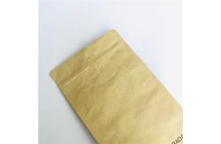 China Custom Accepted Stand up Eco-Friendly Bags Kraft Paper PLA Bags with Zipper supplier