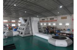 China Amercian Customized Water Park Combo Inflatable , Inflatable Big Slide Park supplier