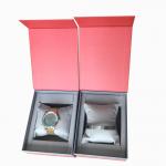 Red Cardboard Paper Empty Wrist Watch Gift Box Packaging Customized for sale