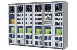 China 24 Hours Electronic Touch Screen Vending Lockers with Coin / Banknote / Card Payment supplier