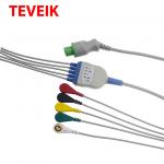 IEC Round 12 Pin 10K Ohm 5 Leads Ecg Electrode Cable for sale