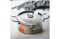 China Kitchenware 5L Borosilicate Transparent Glass Soup Pot supplier