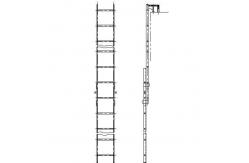 China Anti-corrosive Marine Draft Ladder , Boat Boarding Ladders Surface Oxidated supplier