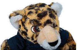 China Sitting Leopard Soft Plush Stuffed Animals Adorable Design Machine Washable supplier