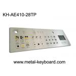 IP65 Dustproof Rugged Industrial Metal Stainless Steel Keyboard With Touchpad for sale