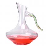 Classical Design Round Wine Decanter , Hand Blown Lead Free Glass Decanter for sale