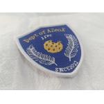 Customized Exquisite Logo Design Full Embroidered On Fabric Patches For Clothing