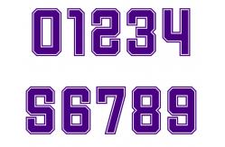 China Club Customizable Cut Heat Transfer Letters And Numbers For Jersey supplier