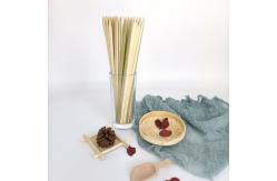 China Factory Bamboo Skewer BBQ Flat Natural Biodegradable Flat Disposable Skewers supplier