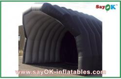 China Inflatable Air Tight Tent Building Black Large Inflatable Tent House For Camping supplier