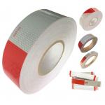 Free Sample 6 X 6 / 7 X 11 Dot C2 Reflective Tape White & Red for sale