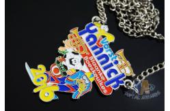 China Shiny Silver Plating Custom Die Cast Medals , Soft Enamel Carnival Medal supplier