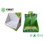 China ODM Corrugated Countertop Display Matte Laminated Cardboard Counter Display Stand for sale