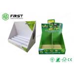 ODM Corrugated Countertop Display Matte Laminated Cardboard Counter Display Stand for sale