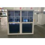 Vinyl Plastic Frame Glass UPVC Single Hung Window Customized With Crescent Lock