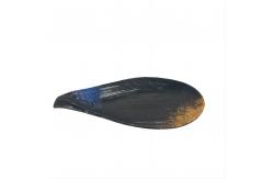 China Camping Melamine Soup Plate 12 Inch Drips Shape Plate Galaxy Pattern supplier