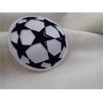 Ball Shape Iron On Decorative Patches Hand In Hand Star Tatami Flocking Logo Sewing On Garment for sale