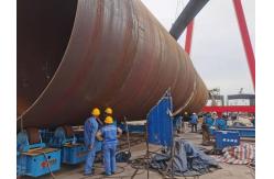 China 1000mm 200T Tank Turning Rolls For Offshore Wind Tower supplier