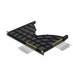 Channel Type Cable Management Tray 24 Port Cable Manager For Data Center Rack / Cabinet for sale