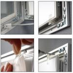 Alu Frame 30mm ODM A2 Locking Poster Frames With Key