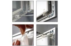 China Alu Frame 30mm ODM A2 Locking Poster Frames With Key supplier
