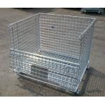 High Visibility Industrial Wire Container  Electrozinc Plated Finish