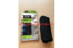 China Ultra - Thin Aluminum Foil Composite Clothing Packaging Bags Front Transparent Back Reusable Zipper supplier
