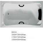 Rectangle Shape Acrylic Built In Bathtub Modern Style with CE ISO Certification for sale