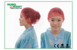 China Disposable Surgical Round Cap Bouffant Cap With Single Elastic supplier