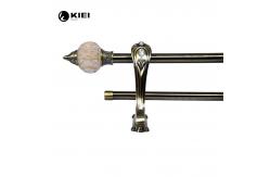 China AB 28mm 25mm Classical Metal Pipe Fitting Curtain Rods Aluminium Alloy Bracket supplier