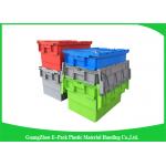 Industrial Plastic Attached Lid Containers , 600*400mm Assorted Height for sale