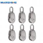 Stainless Steel Swivel Lifting Rope Pulley Block Safe Loading Capacity 250kg/551 Lbs for sale