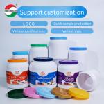 White 1000ml 2000ml 2200ml 2300ml 2625ml 4000ml PET Milk Powder Jar Whey Protein Container with Screw Top for Sugar Baby Food for sale