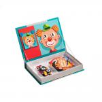 OEM Crazy Faces Magnetic Book Wood Jigsaw Puzzles Play Box For 3 Year Olds Children for sale