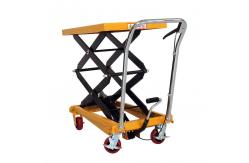China 2000kgs Scissor Trolley Lift Manual Hydraulic Scissor Trolley Platform Table supplier