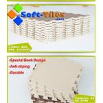 Anti Slip 12mm 24X24 Wood Effect Interlocking Foam Mats for sale