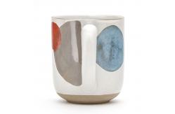 China Round Colorful Hand Painting Ceramic Coffee Mug Cup supplier