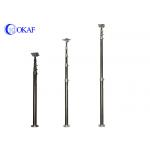 Manual Telescopic Mast Pole , Mobile Telescoping Camera Mast / Antenna Mast With Lock for sale