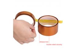 China Kapton Double Sided Tape Tawny PI Film ESD High Temperature Tape supplier