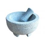 Grey 8 Solid Hand Stone Spice Grinder 3 Legs Moisture Proof Eco Friendly