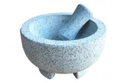 China Grey 8 Solid Hand Stone Spice Grinder 3 Legs Moisture Proof Eco Friendly supplier
