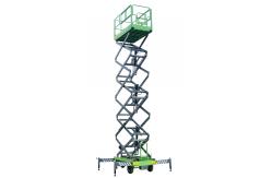 China 12M Mobile Scissor Lift With Pulling Device supplier