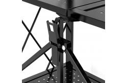 China Collapsible 5 Tiers Metal Home Organizer Rack Shelf With Castors supplier