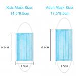 Nonwoven 3 ply 50PCS/Box Earloop Disposable Face Mask for sale