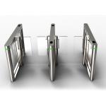 SS304 Acrylic 900mm Width Pedestrian Turnstile Gate Face Recognition BLDC for sale
