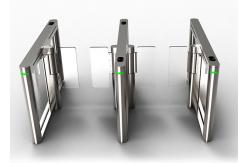 China SS304 Acrylic 900mm Width Pedestrian Turnstile Gate Face Recognition BLDC supplier