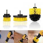 225g Yellow Colour Drill Scrubber Brush Attachment Scrubber Cleaning Kit 9cm for sale